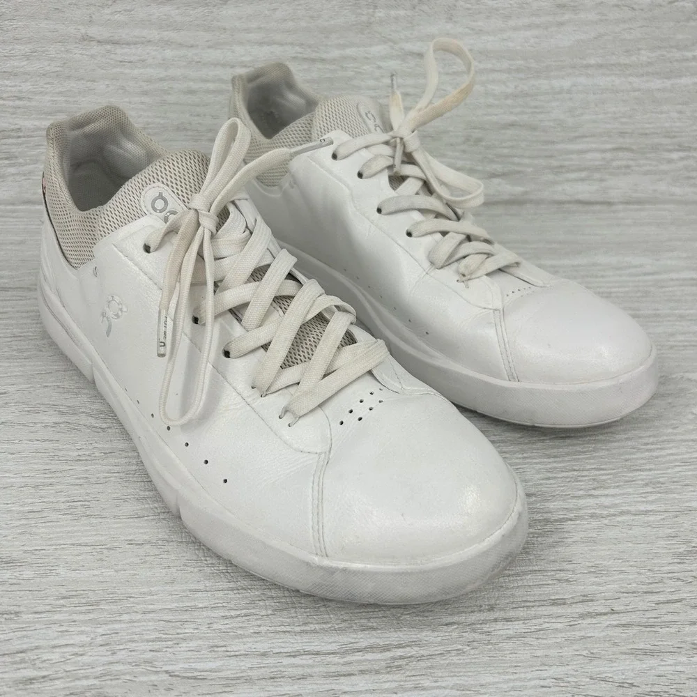 On Cloud The Roger Centre Court White Vegan Leather Sneakers Mens 11.5 48.99497